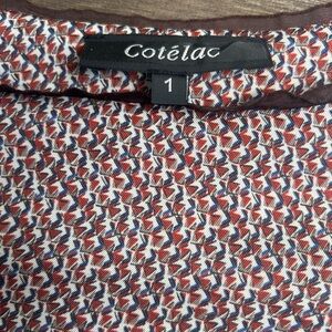 Beautiful Cotelac Top in tones of brown and grey.